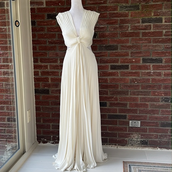 A.L.C. Alejandra Pleated Cut-Out Gown Size 6 NWT - Picture 4 of 7